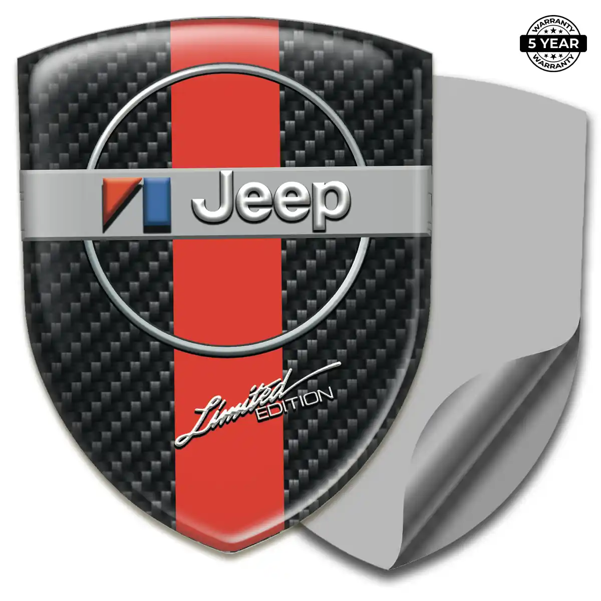 Jeep Domed Car Sticker Opulent Line