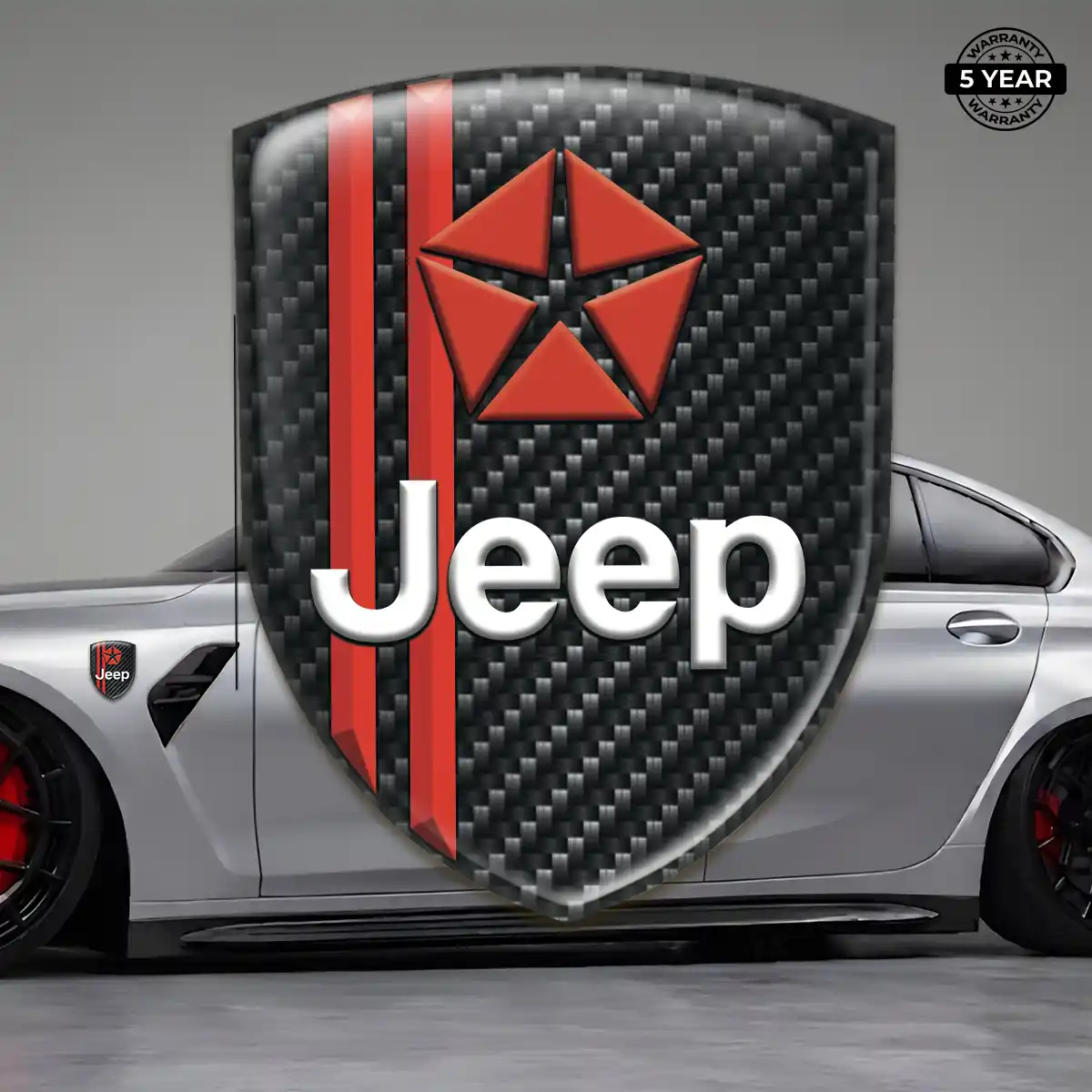 Jeep Domed Car Sticker Prime Quality
