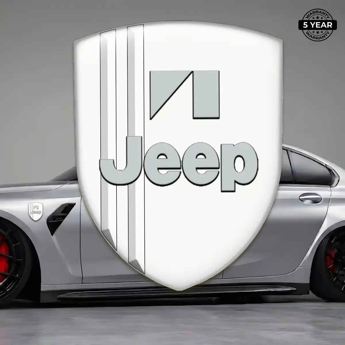 Jeep Domed Car Sticker Refined Design
