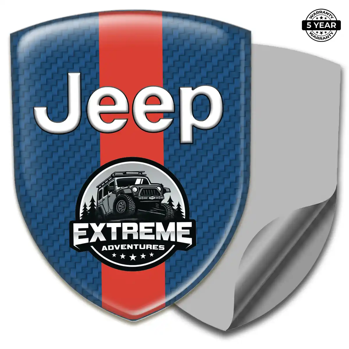Jeep Domed Car Sticker Resin Elite