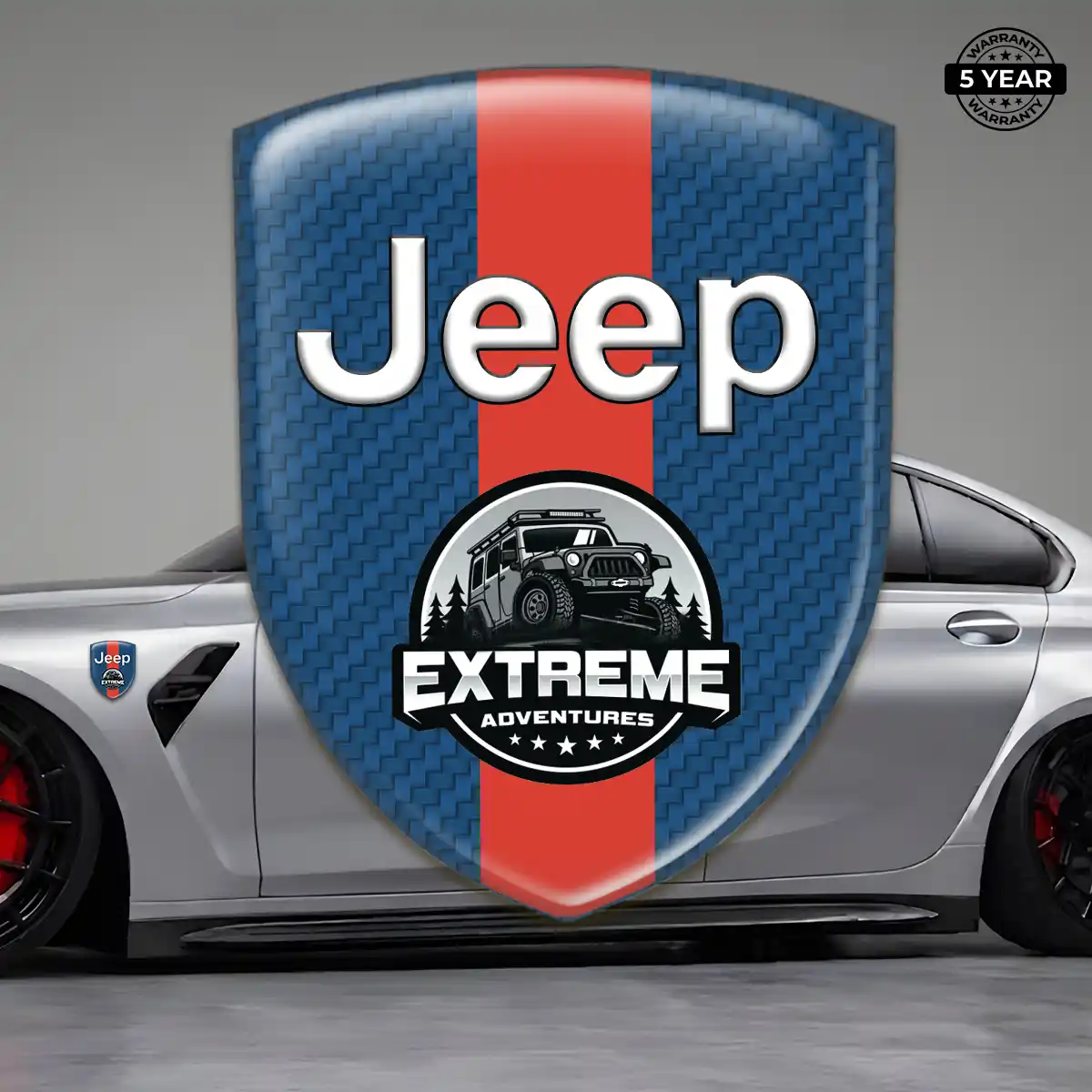 Jeep Domed Car Sticker Resin Elite