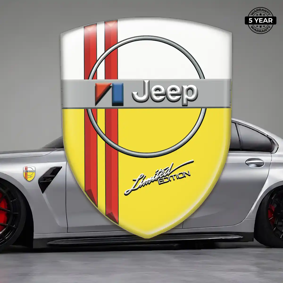 Jeep Domed Car Sticker Sleek Style