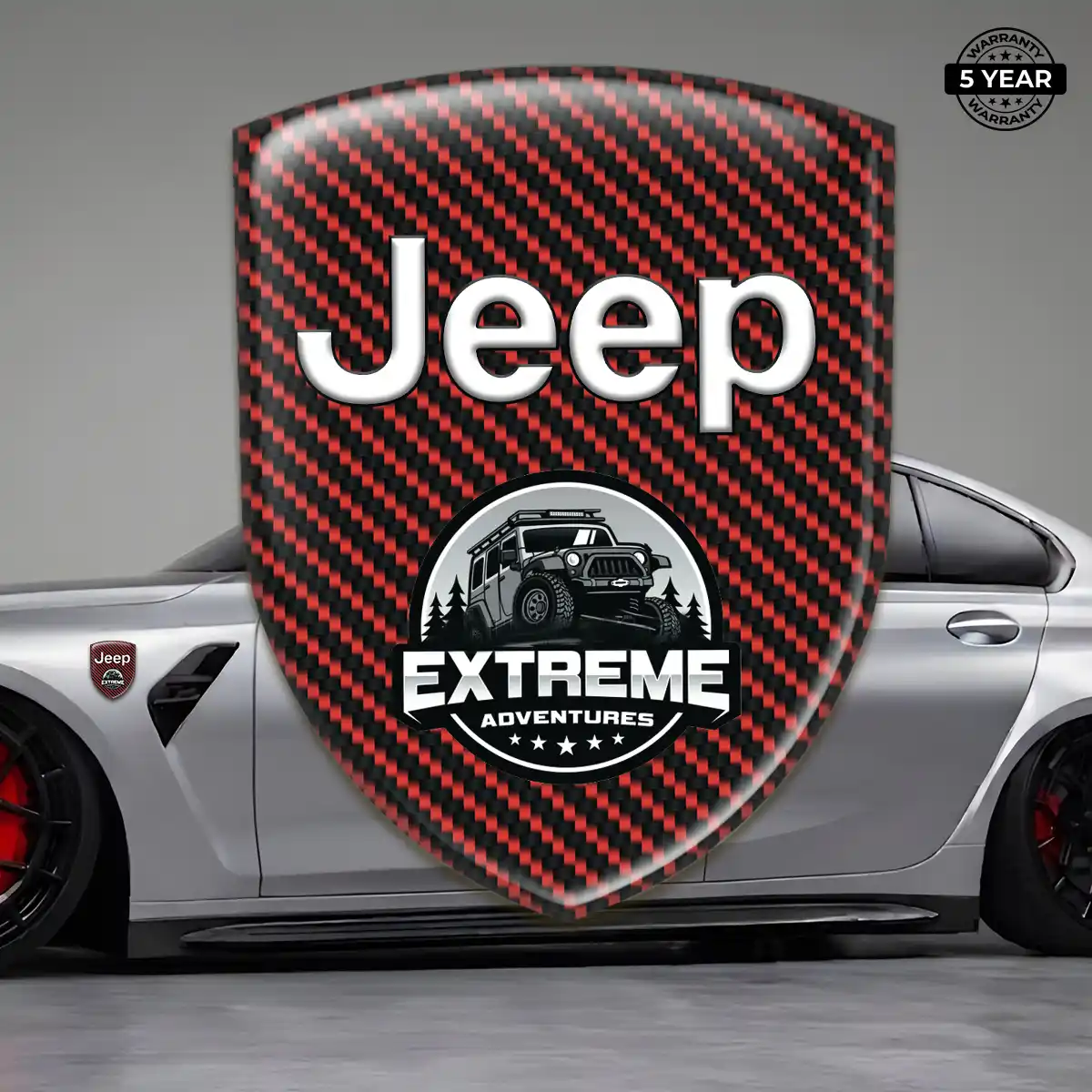 Jeep Domed Decal Deluxe Edition