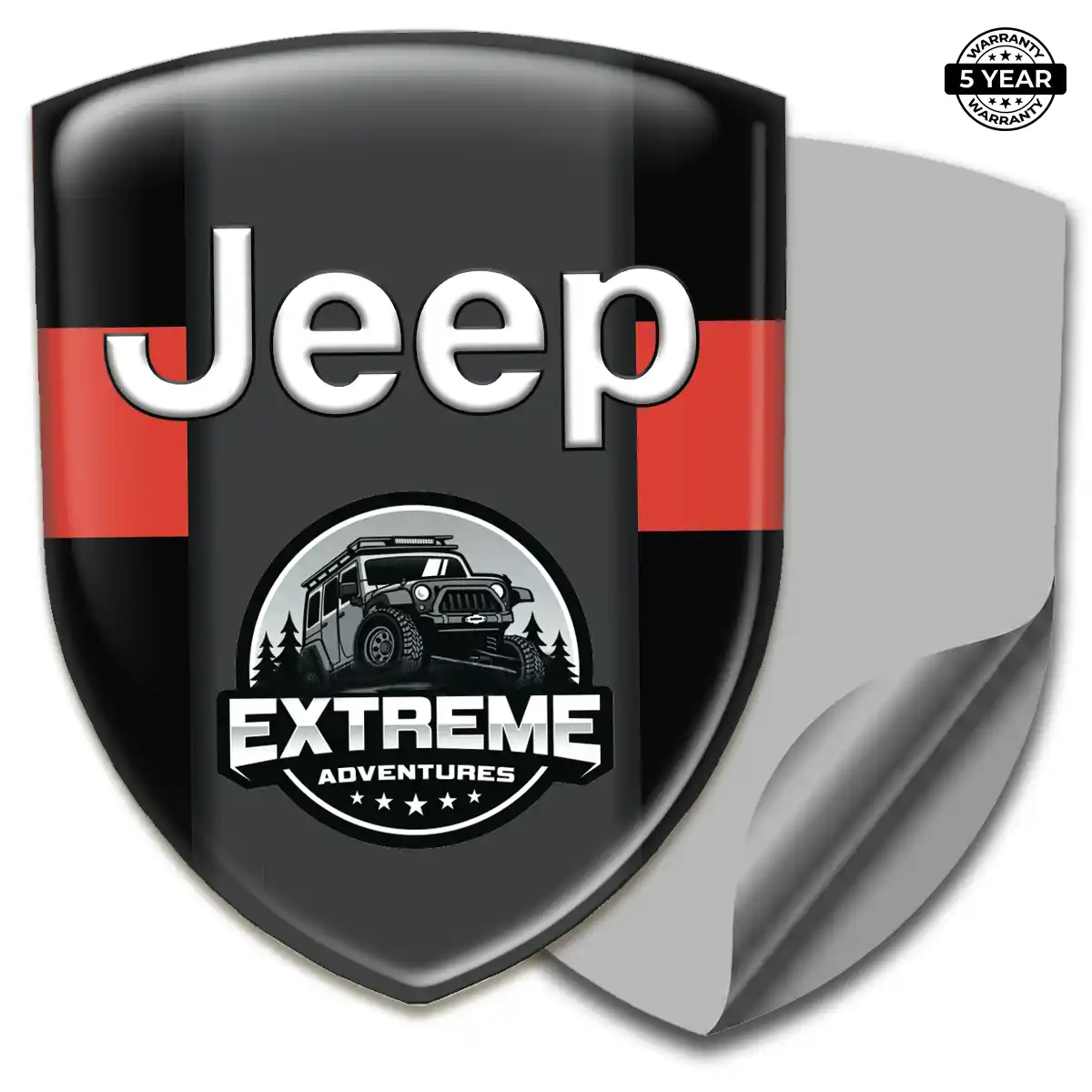 Jeep Domed Decal Exterior Luxe