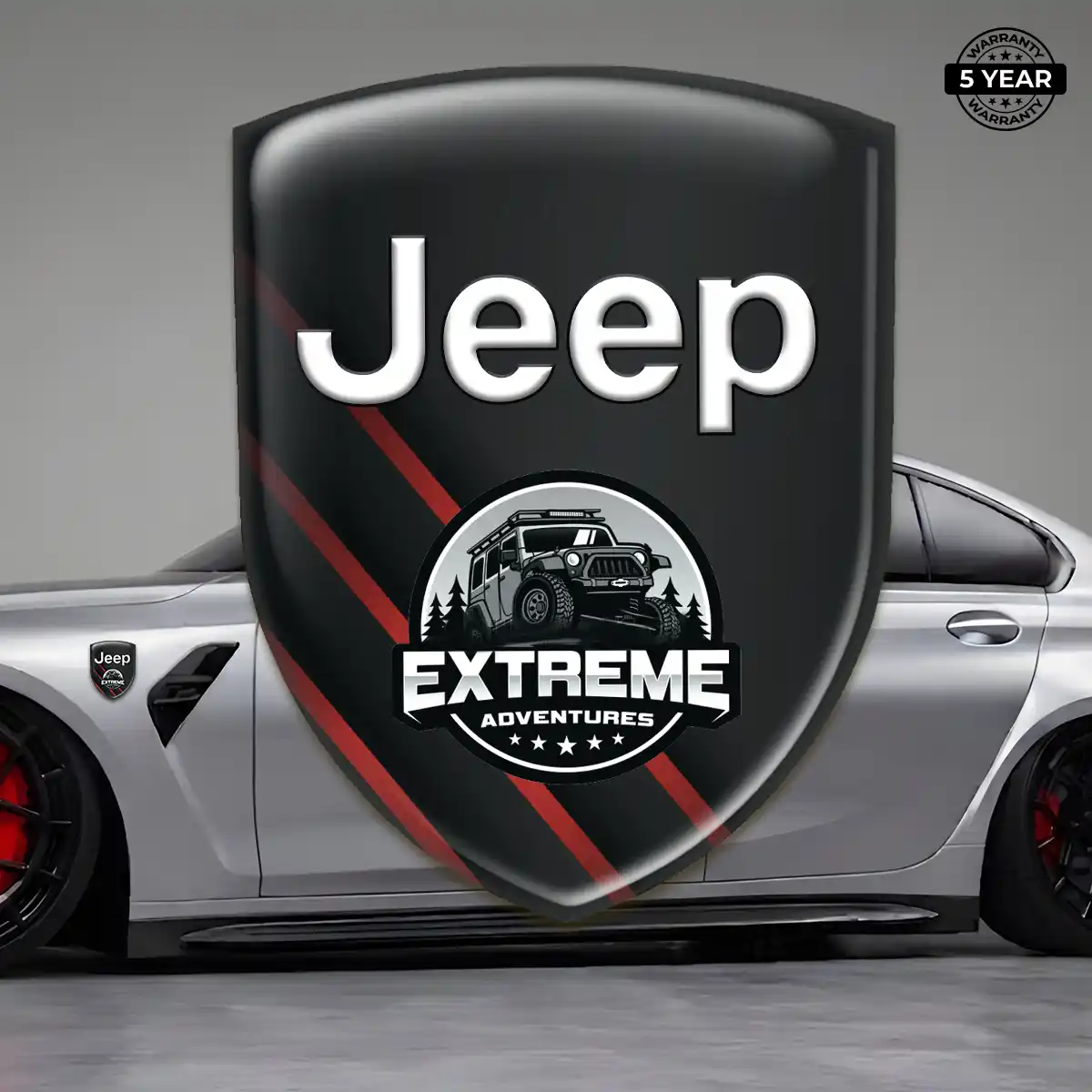 Jeep Domed Decal Interior Elegance