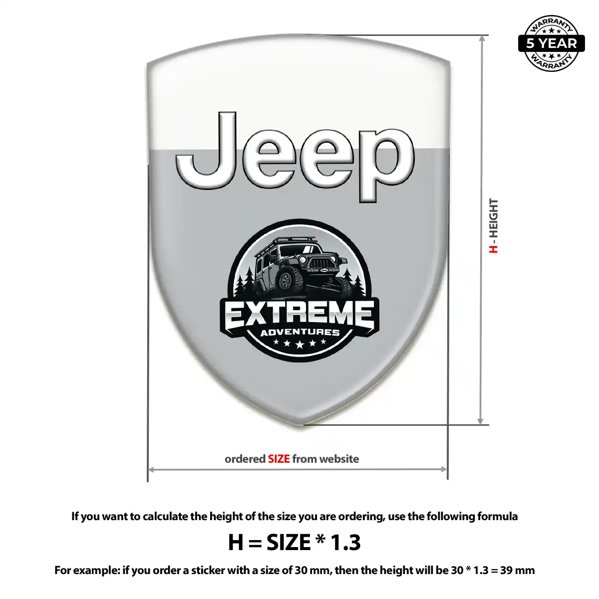 Jeep Domed Decal Opulent Line