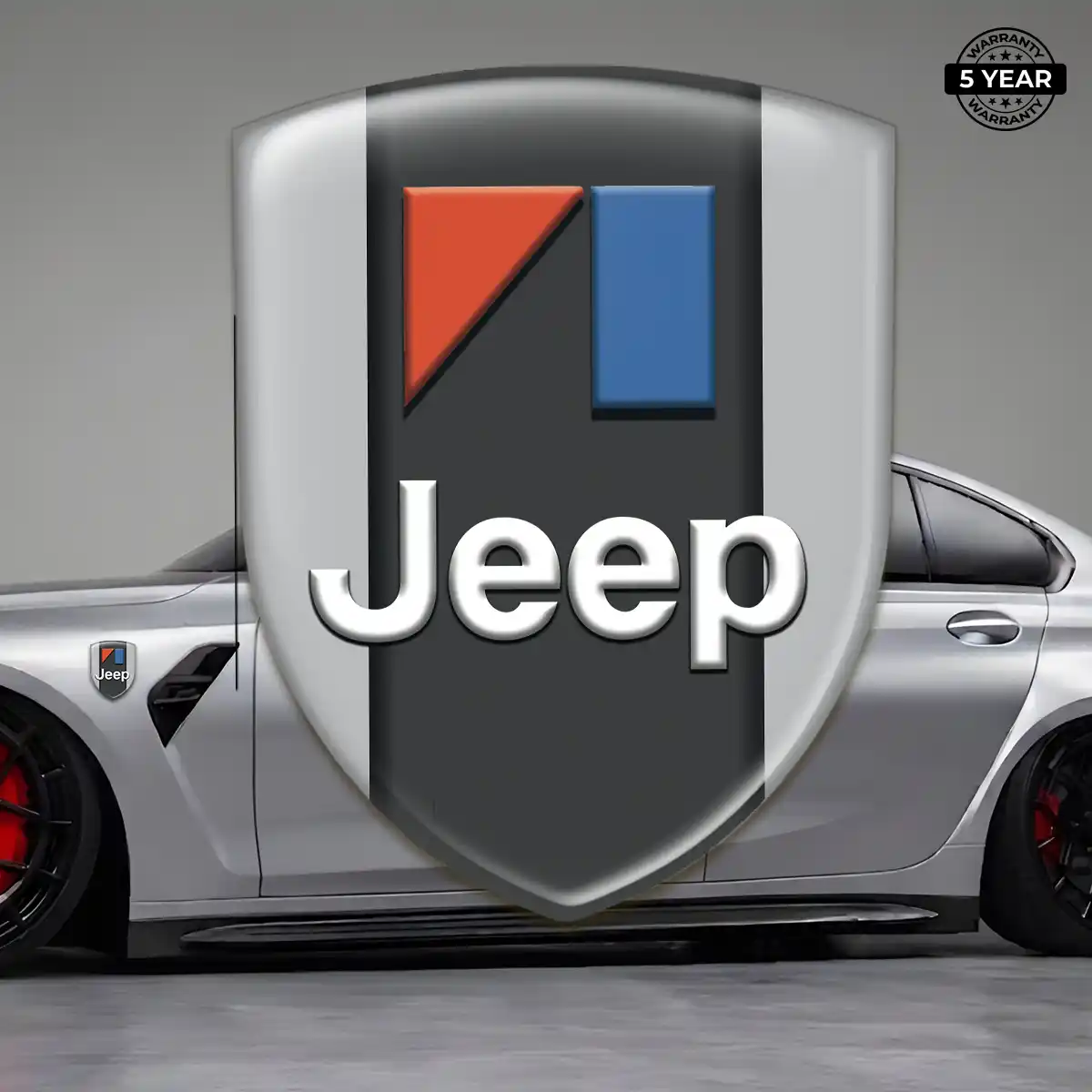 Jeep Domed Decal Refined Design