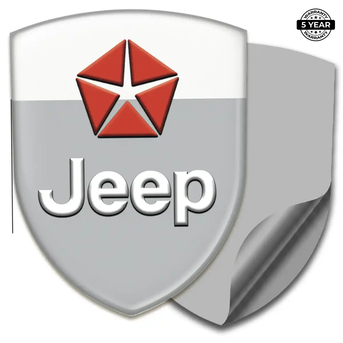 Jeep Domed Decal Resin Luxe