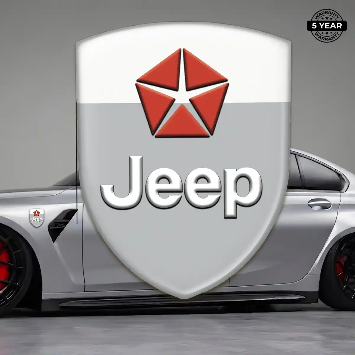 Jeep Domed Decal Resin Luxe