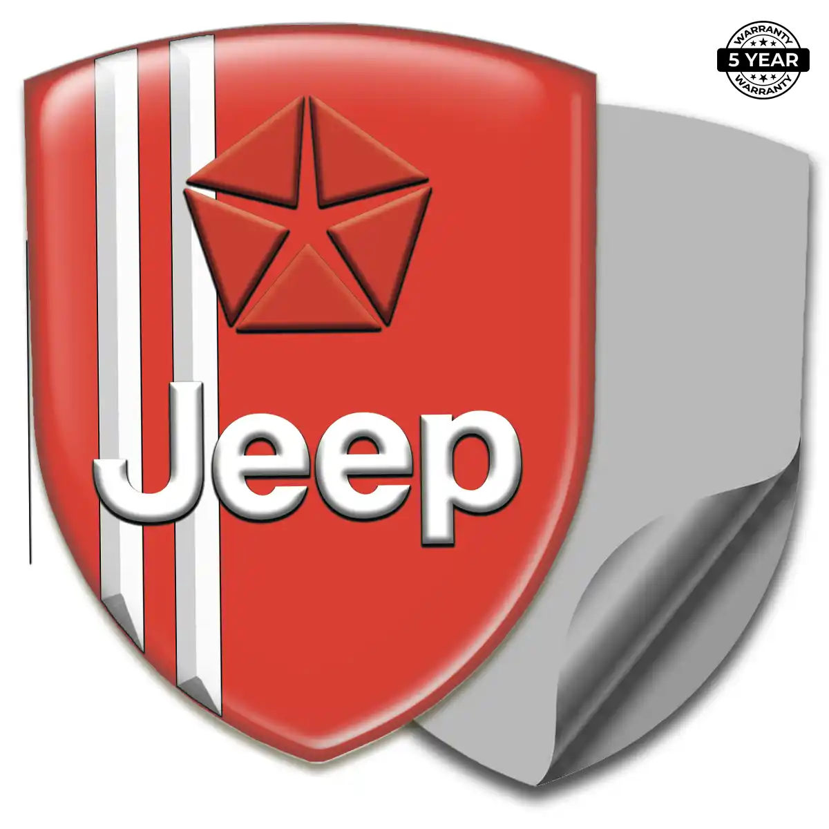 Jeep Domed Decal Sleek Style