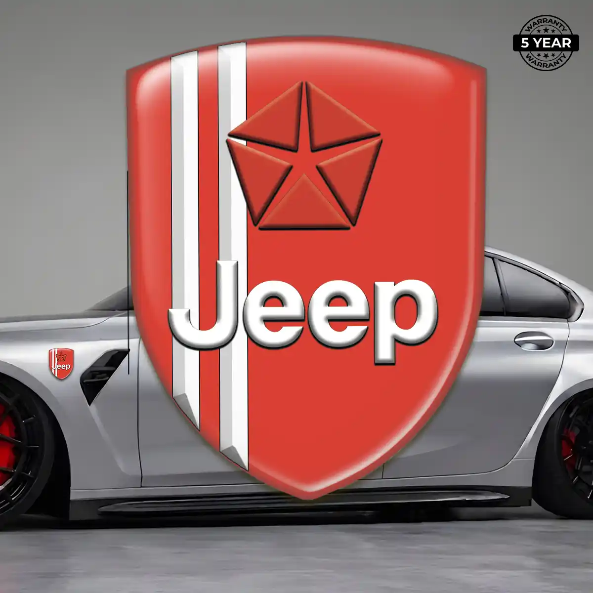 Jeep Domed Decal Sleek Style
