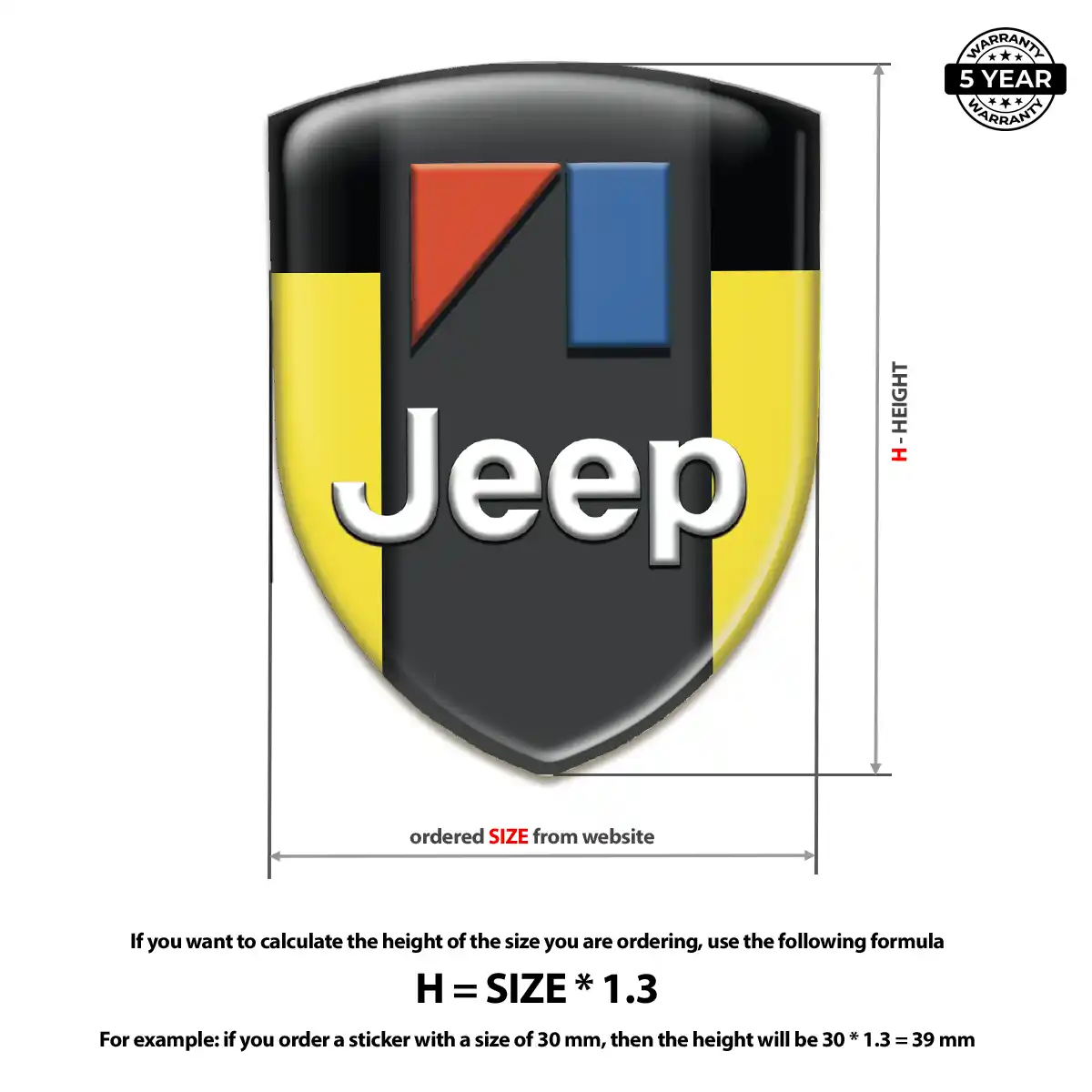 Jeep Domed Decal Superior Craft