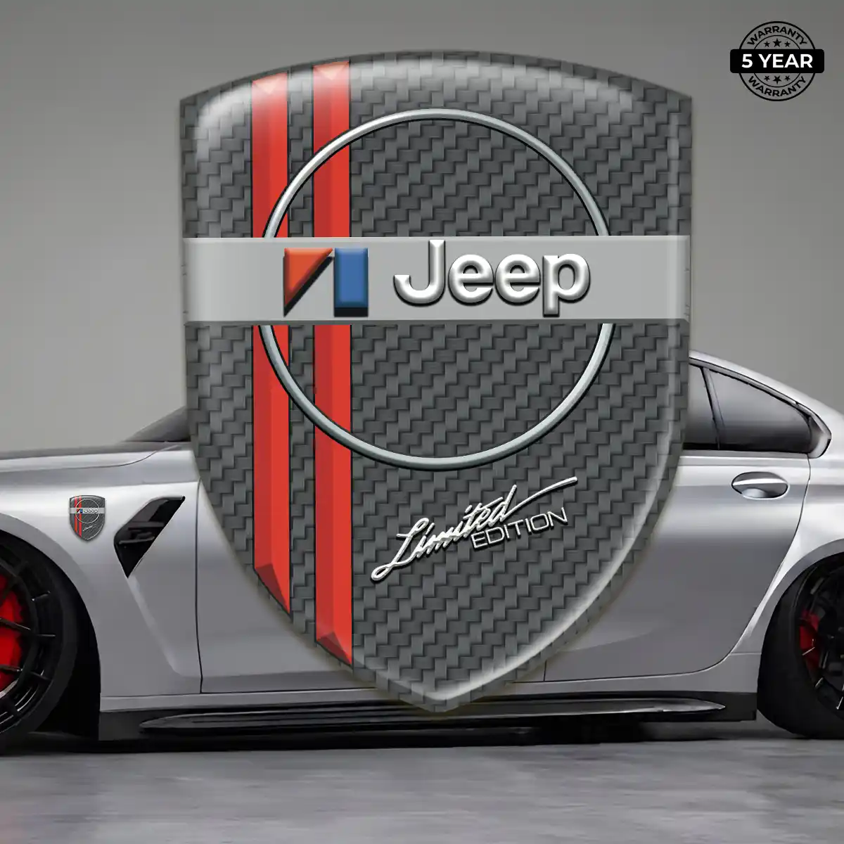 Jeep Domed Emblem Elite Finish