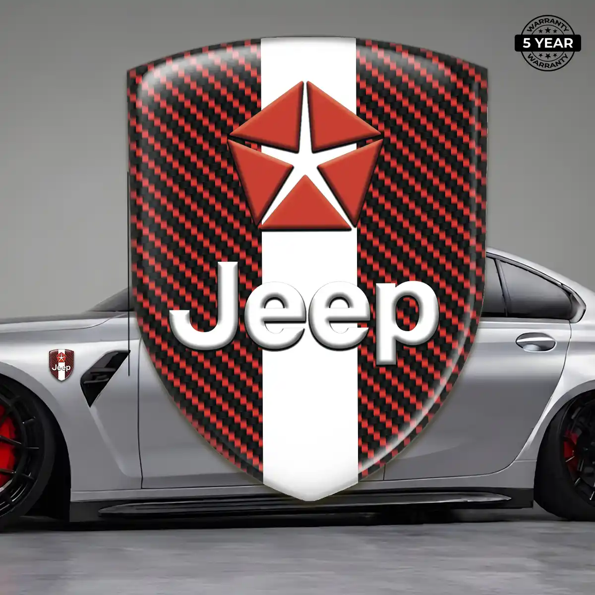 Jeep Domed Emblem Exterior Luxe