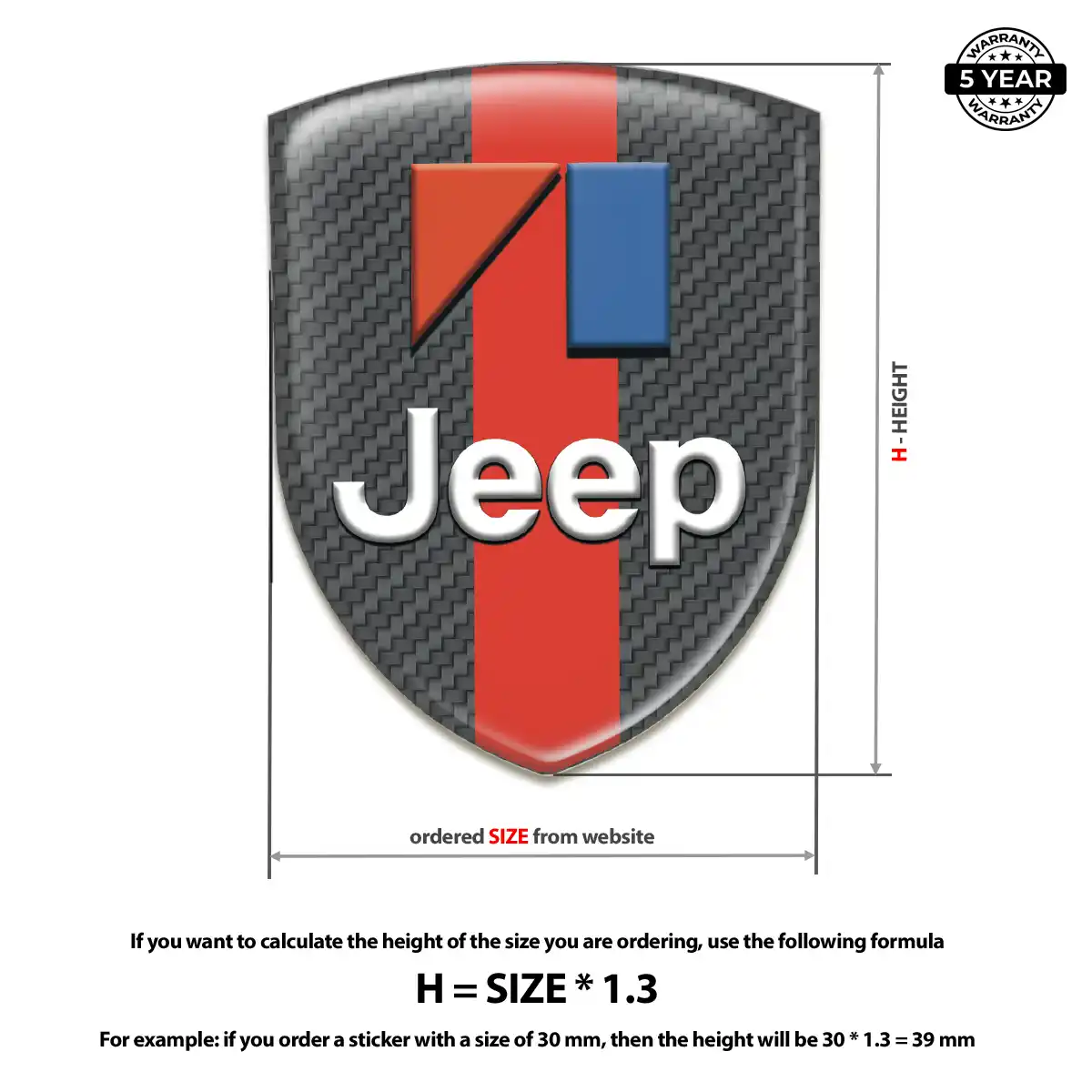 Jeep Domed Emblem Noble Edition