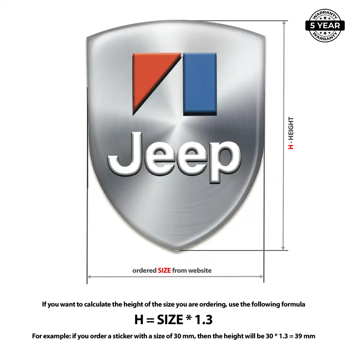 Jeep Domed Emblem Opulent Line
