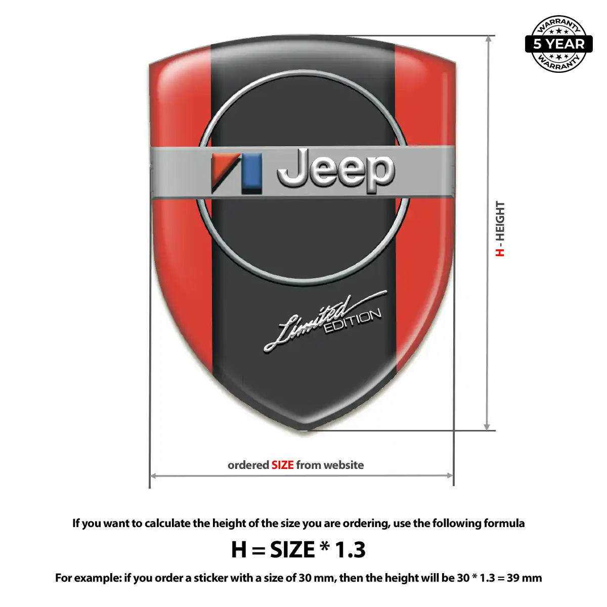 Jeep Domed Emblem Refined Design