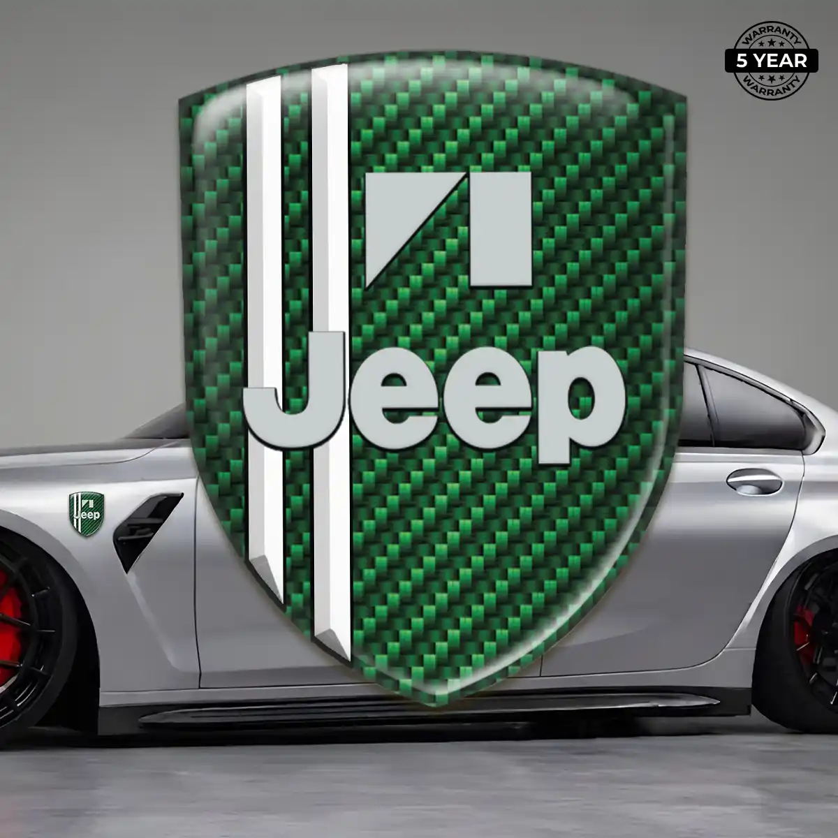 Jeep Domed Emblem Sleek Style