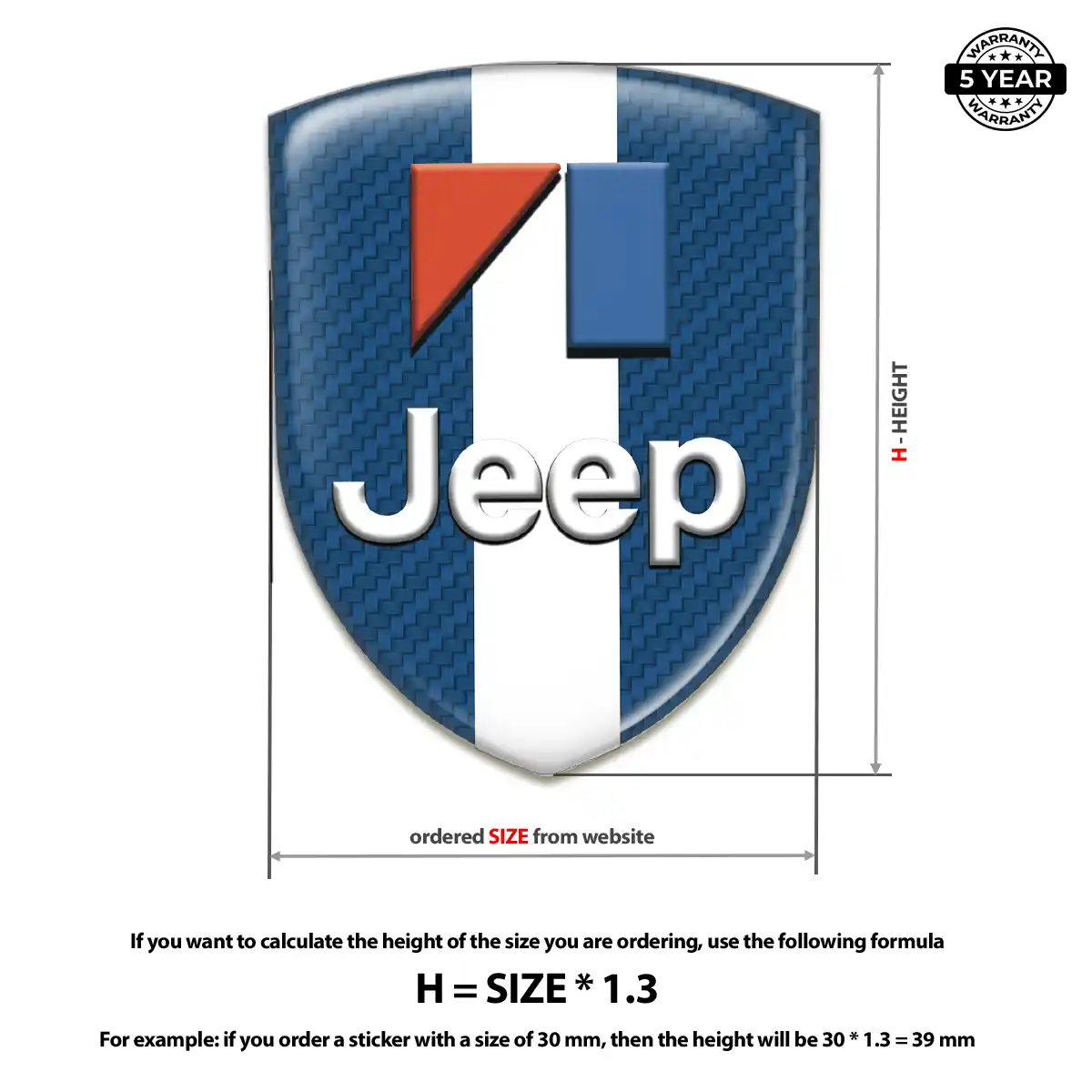 Jeep Domed Emblem Superior Craft