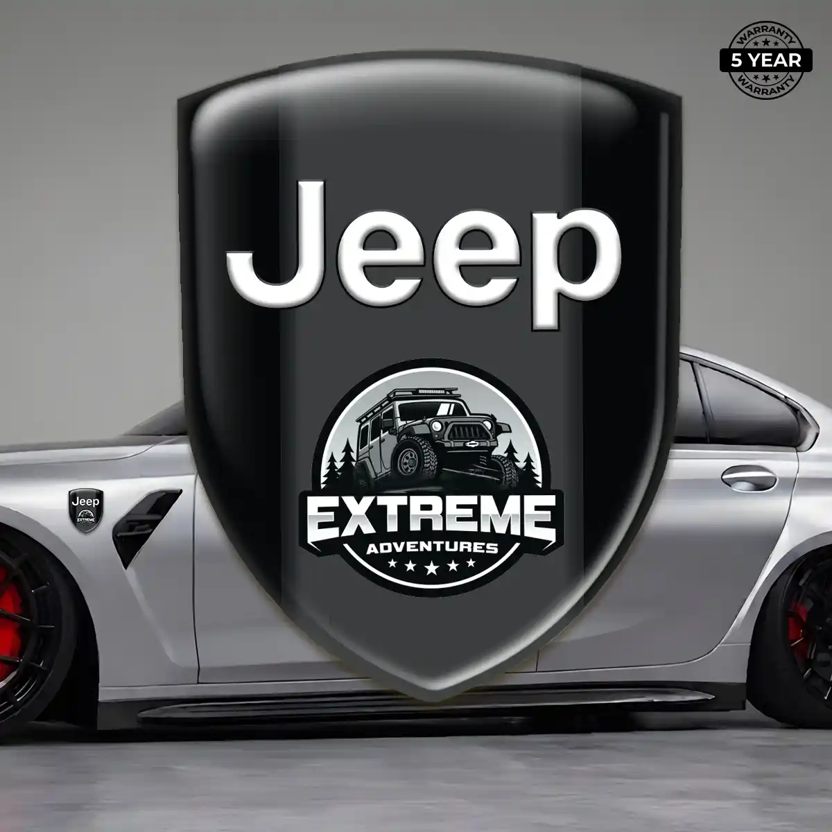 Jeep Domed Logo Decal Elite Finish