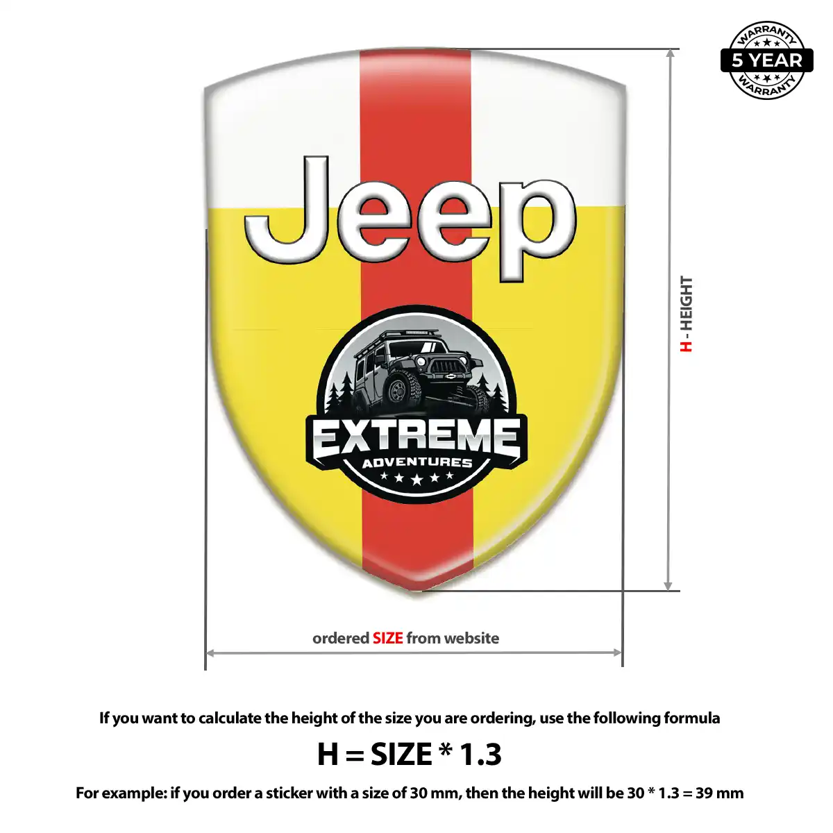 Jeep Domed Logo Decal Exclusive Series