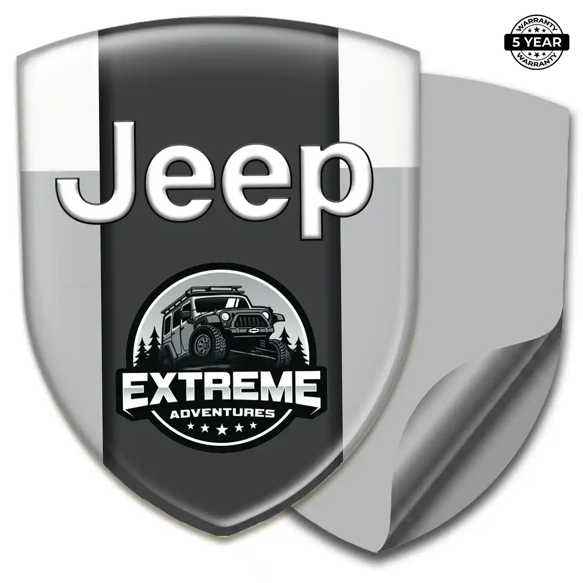 Jeep Domed Logo Decal Exterior Luxe
