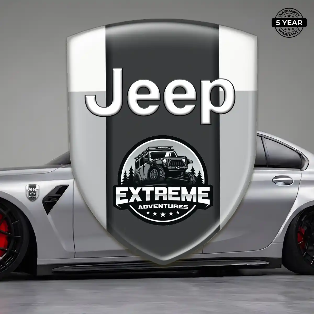 Jeep Domed Logo Decal Exterior Luxe