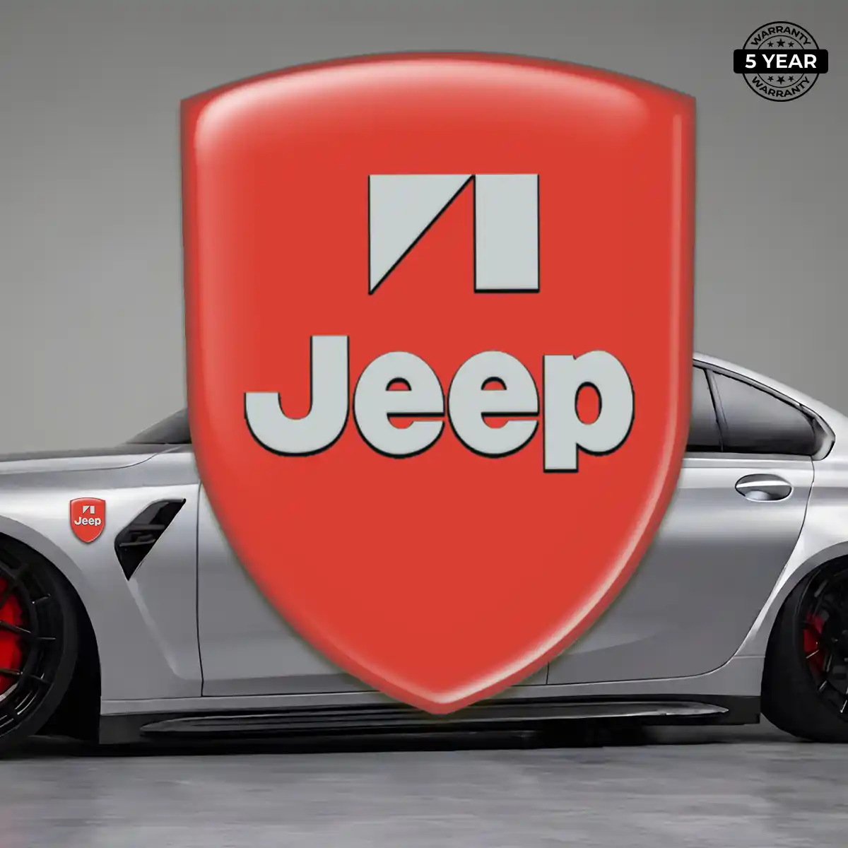 Jeep Domed Logo Decal Interior Luxe
