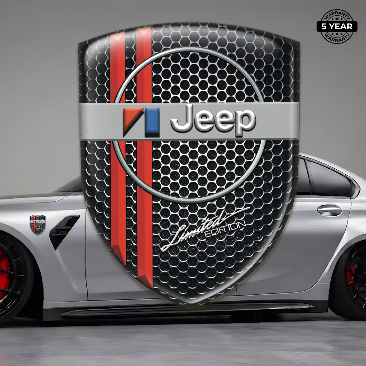 Jeep Domed Logo Decal Prestige Line