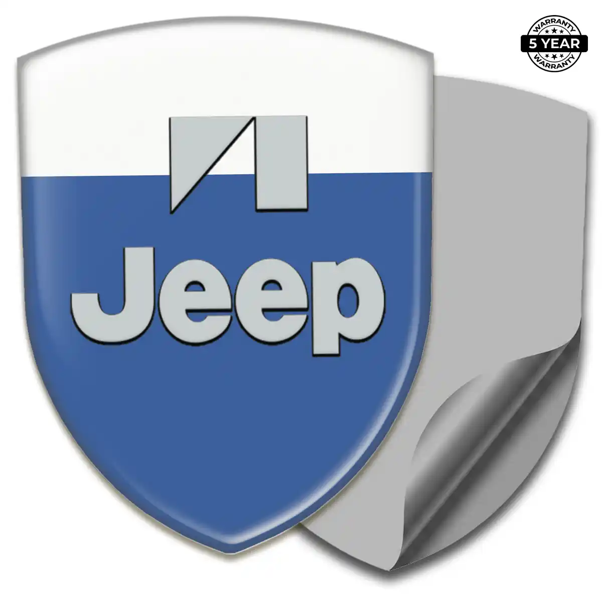 Jeep Domed Logo Decal Refined Design