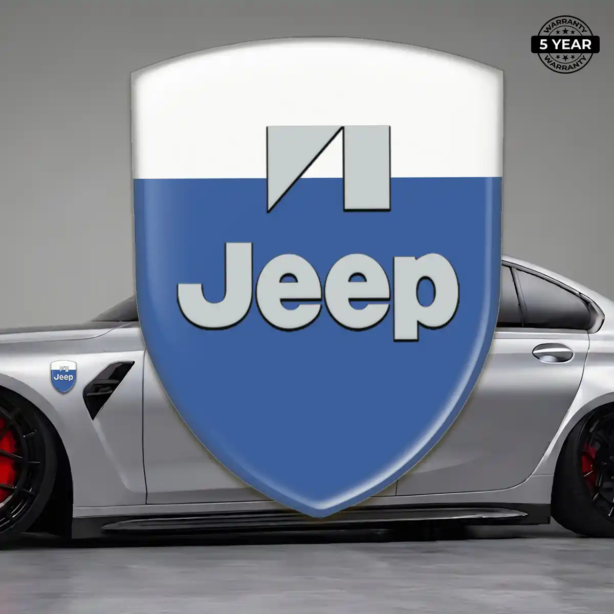 Jeep Domed Logo Decal Refined Design