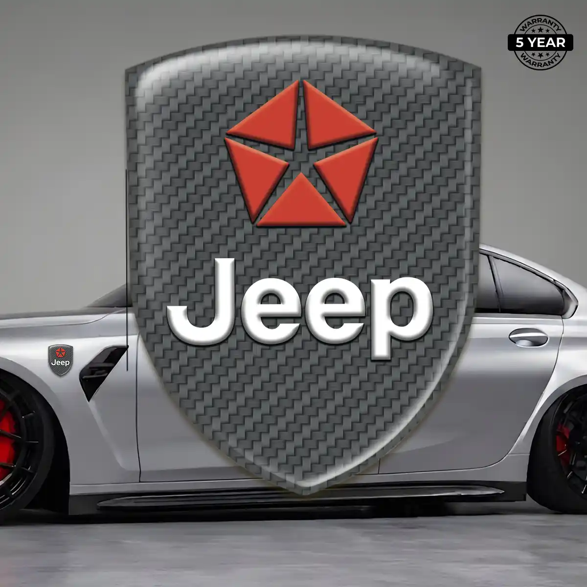 Jeep Domed Logo Decal Signature Grade