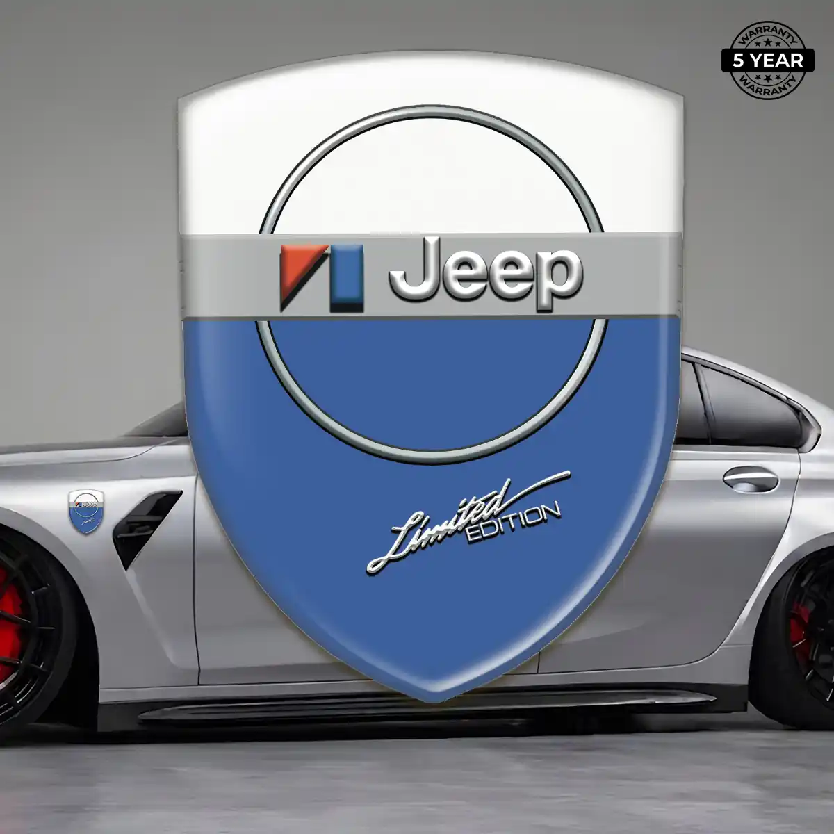 Jeep Domed Logo Decal Sleek Style