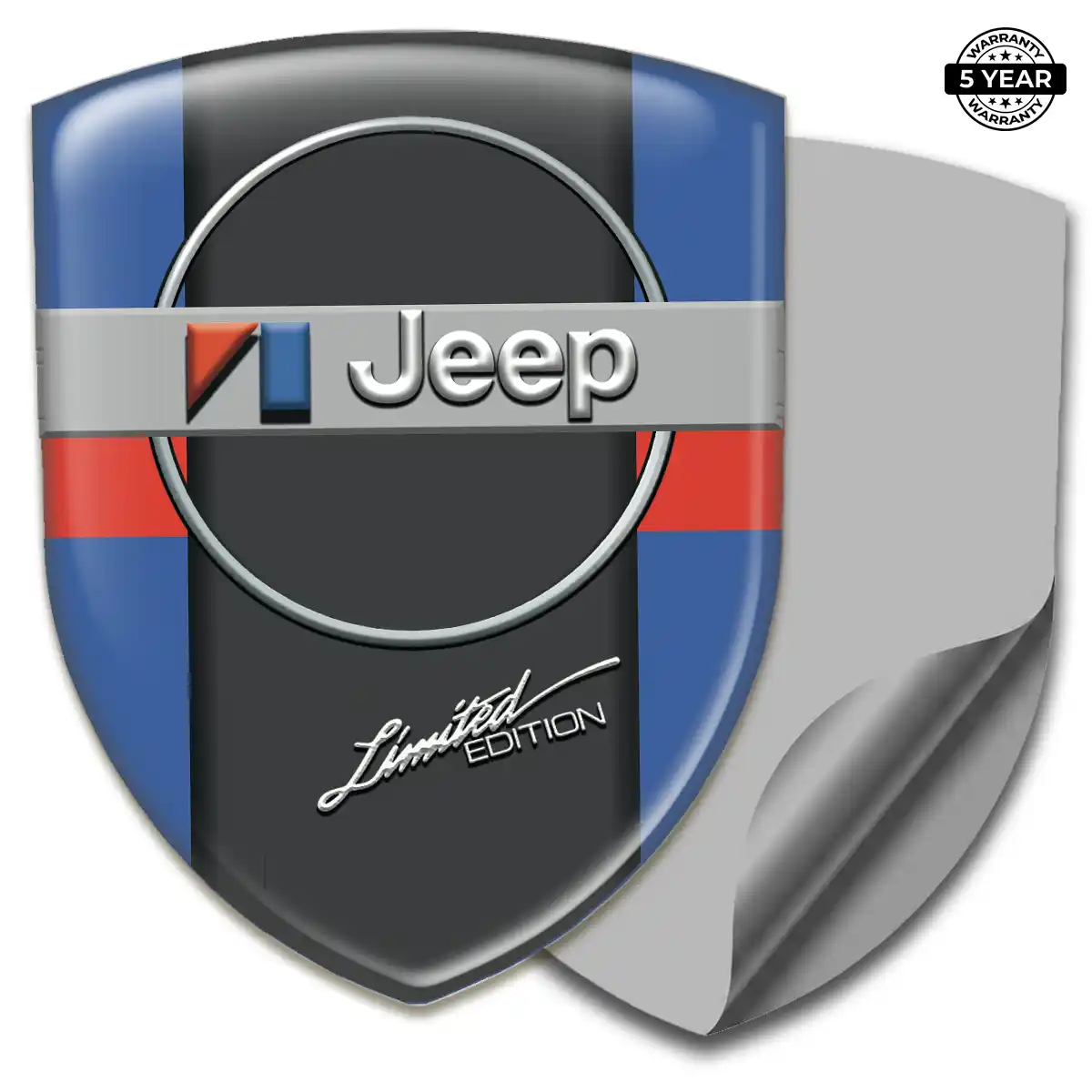 Jeep Domed Logo Sticker Cabin Style
