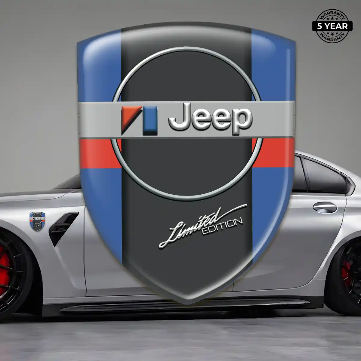 Jeep Domed Logo Sticker Cabin Style