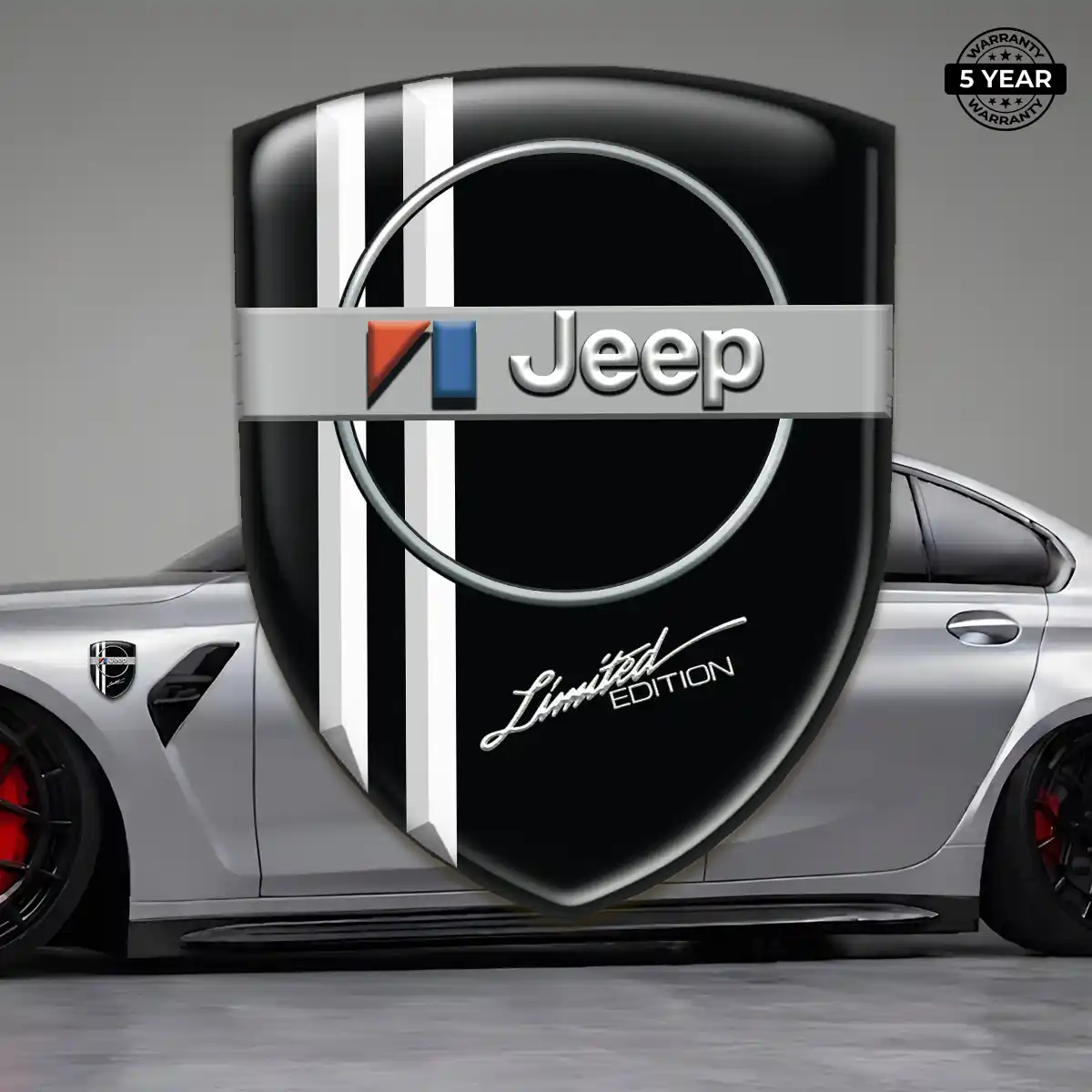 Jeep Domed Logo Sticker Elite Edition