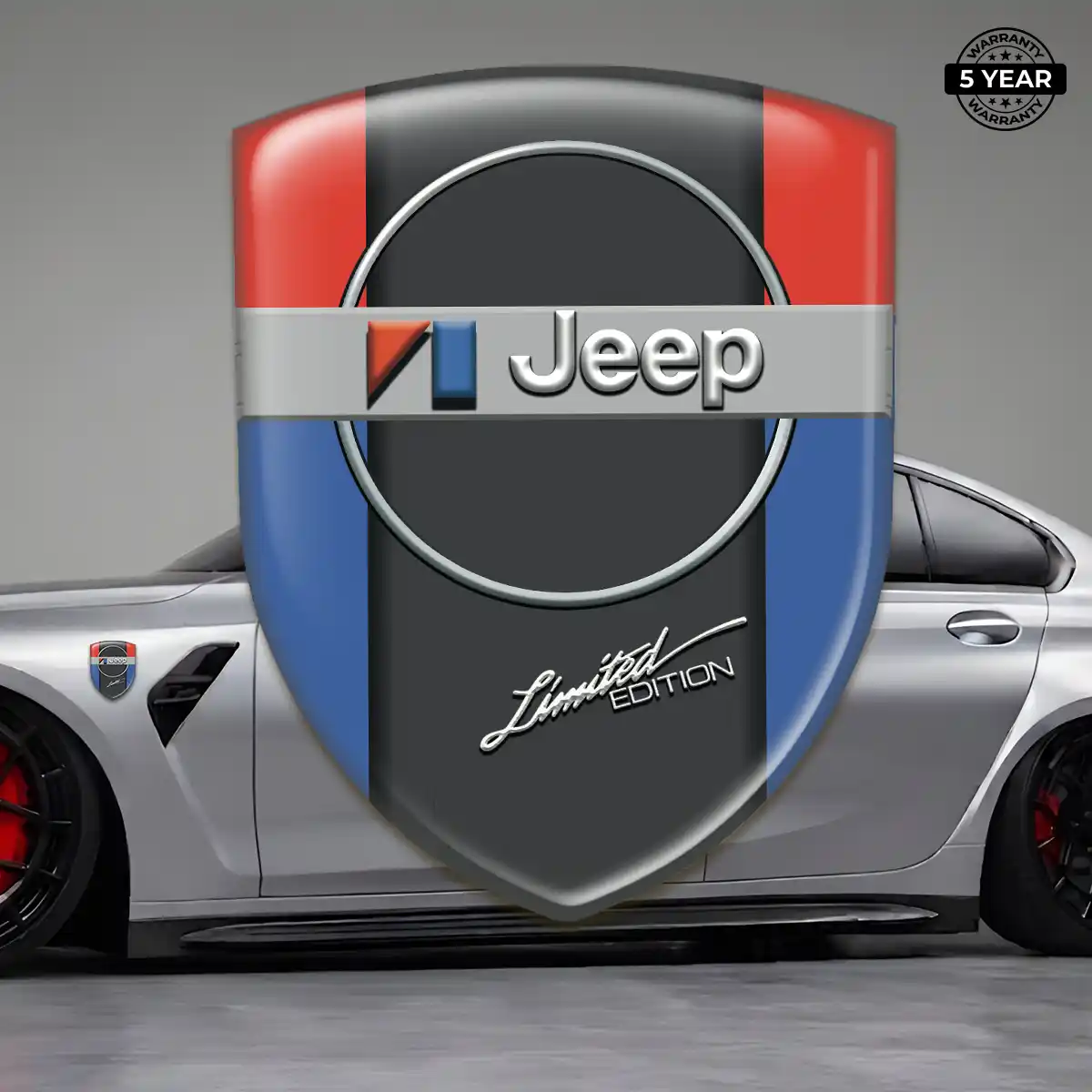 Jeep Domed Logo Sticker Exterior Luxe