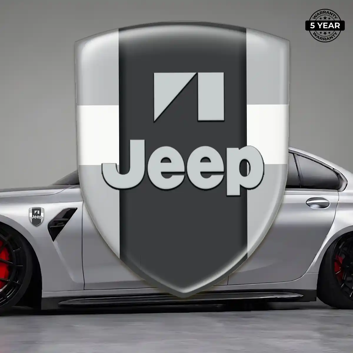 Jeep Domed Logo Sticker Interior Elegance