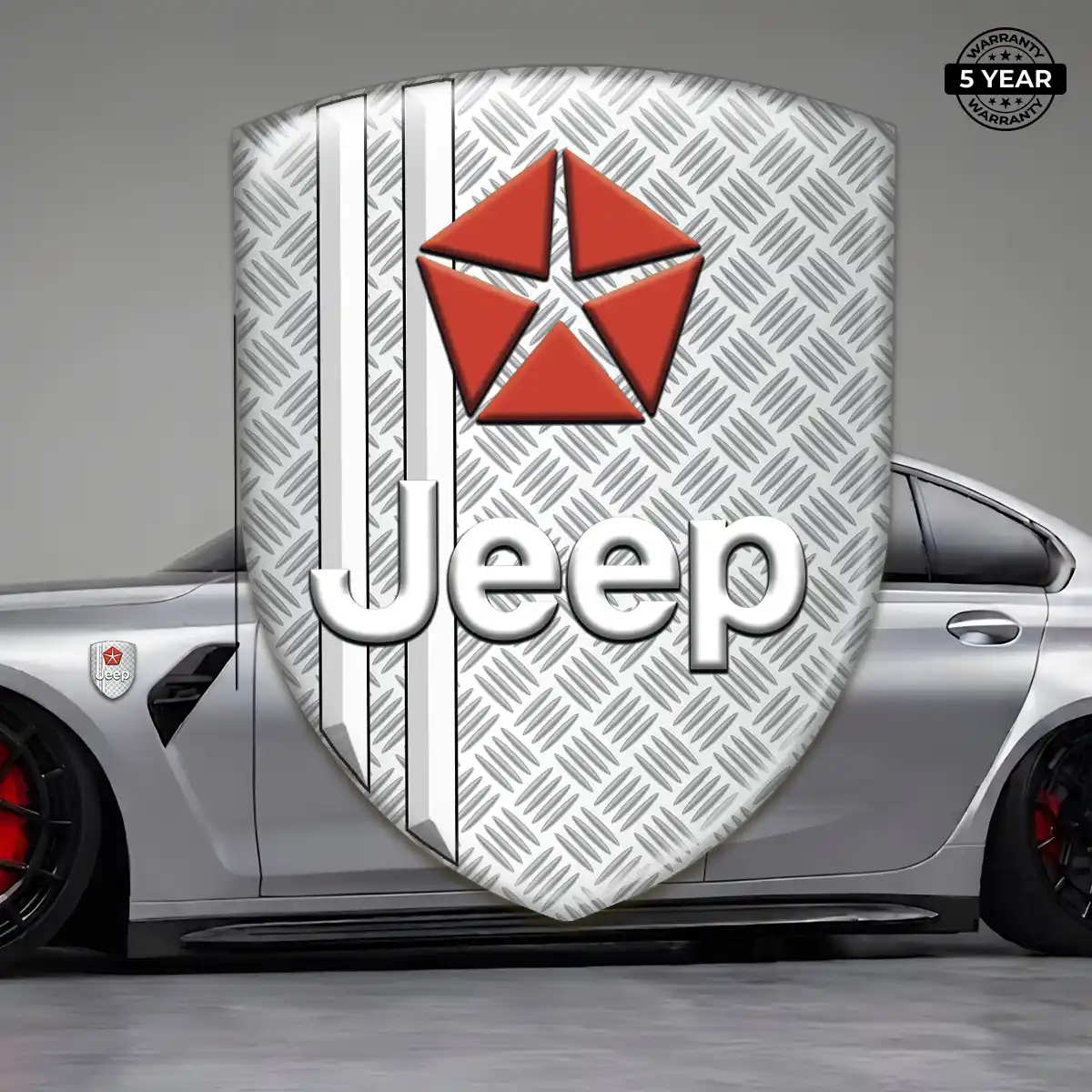 Jeep Domed Logo Sticker Outer Style