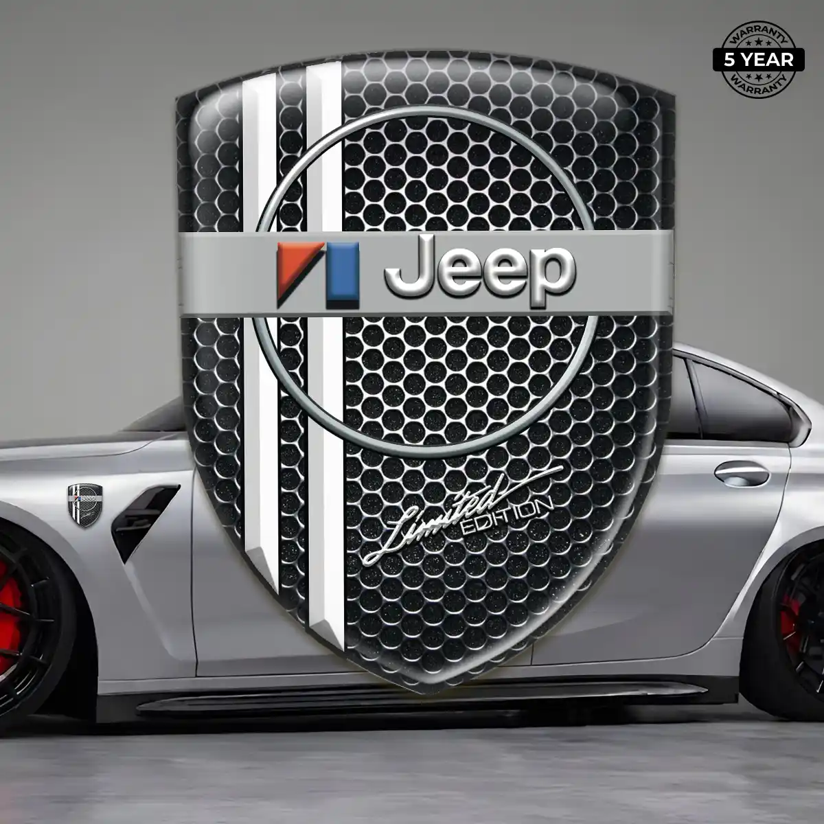 Jeep Domed Logo Sticker Premium Dome