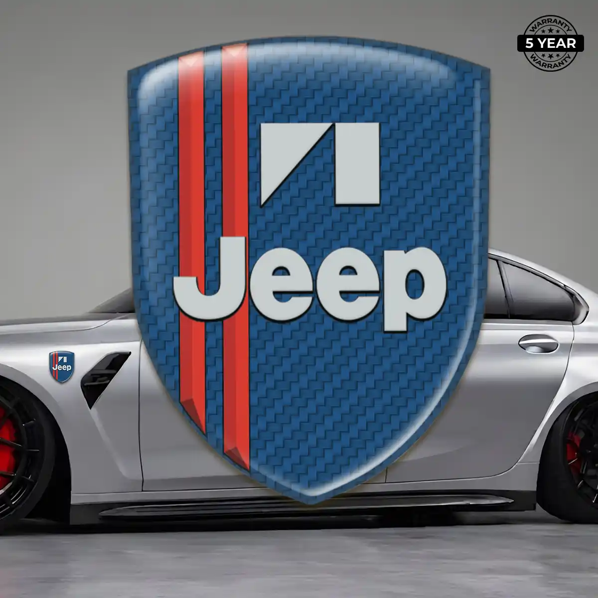 Jeep Domed Logo Sticker Prime Quality