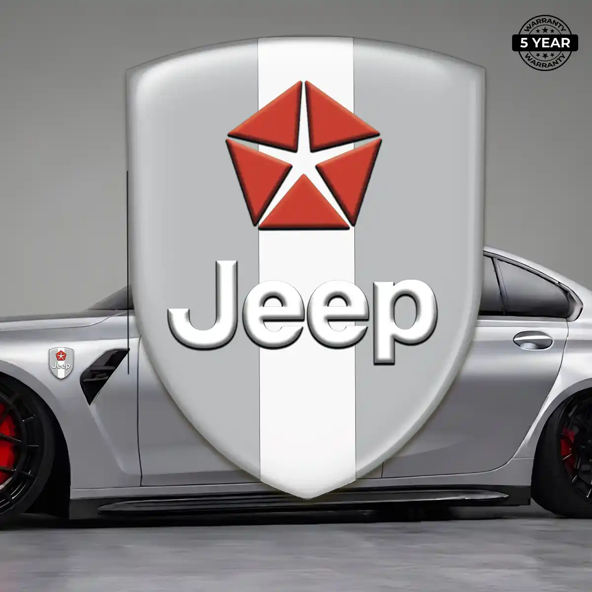 Jeep Domed Logo Sticker Resin Elite