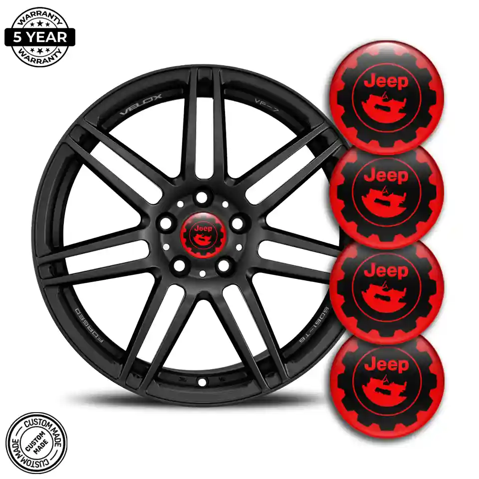 Jeep Domed Sticker Self-Adhesive Premium Edition