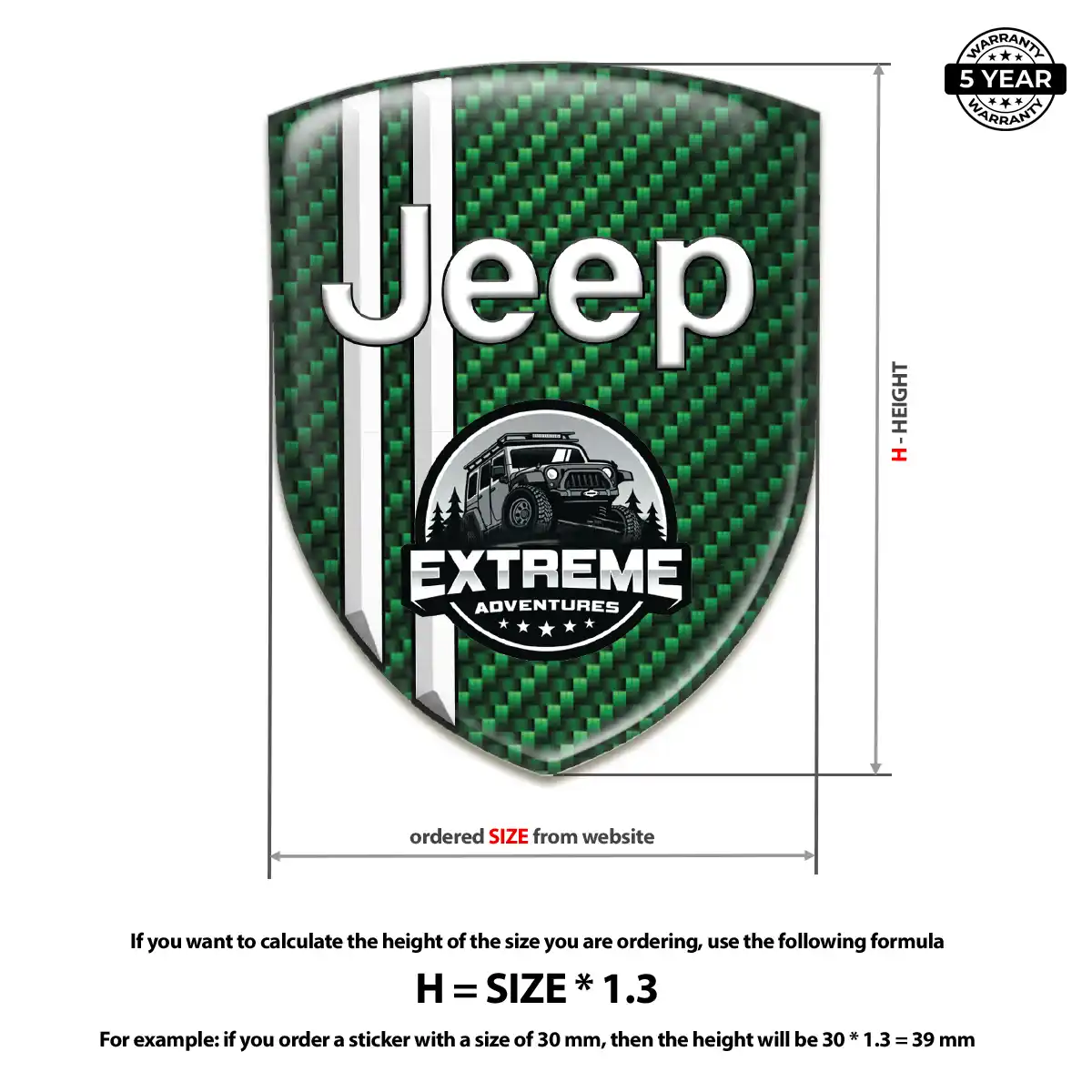 Jeep Emblem Badge Cabin Style