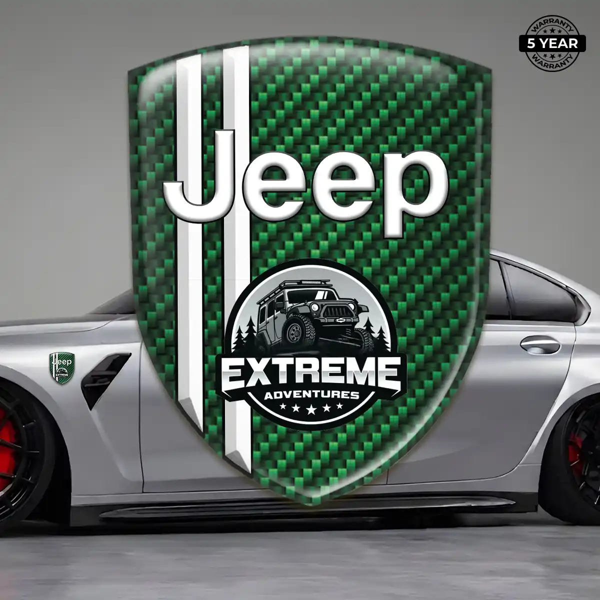 Jeep Emblem Badge Cabin Style
