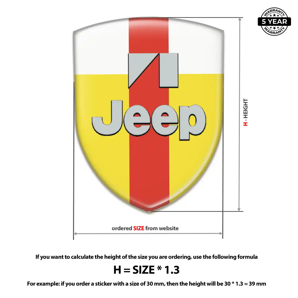 Jeep Emblem Badge Deluxe Edition
