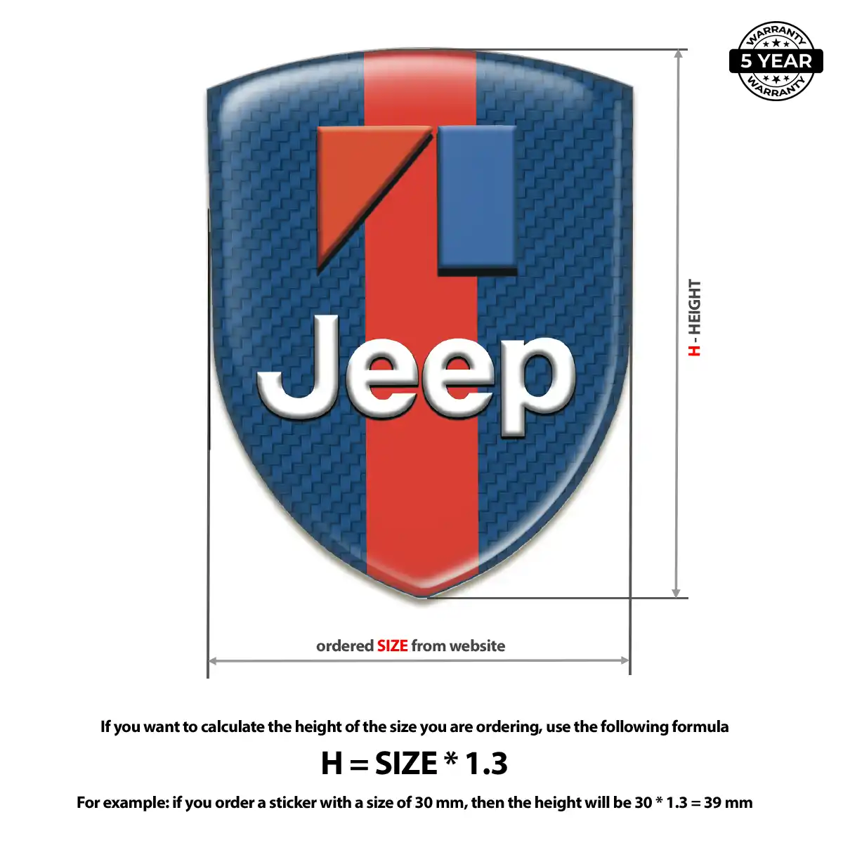 Jeep Emblem Badge Elite Edition