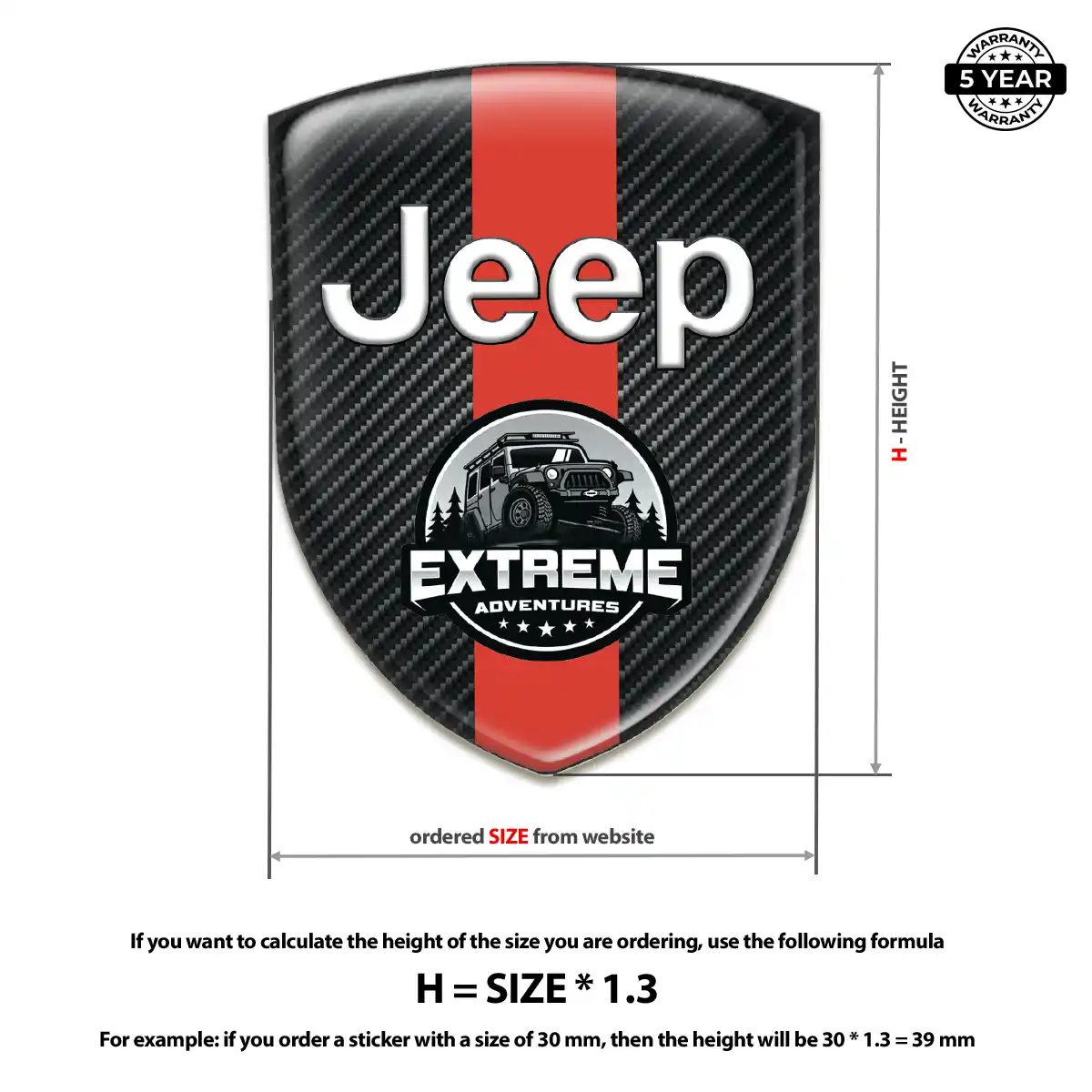 Jeep Emblem Badge Exclusive Series