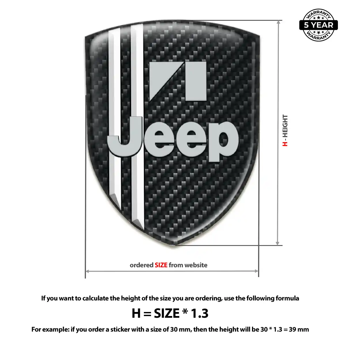 Jeep Emblem Badge Interior Luxe
