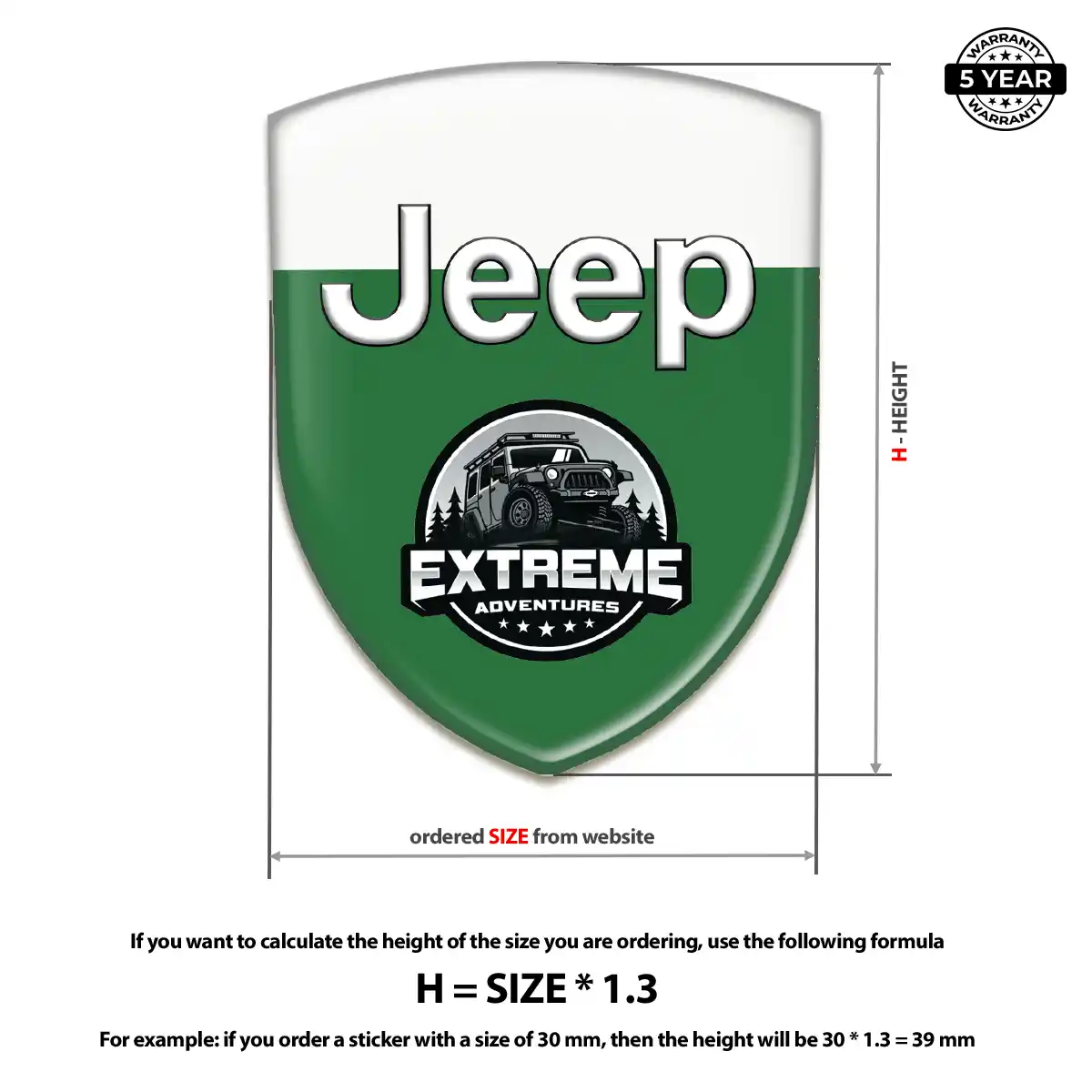 Jeep Emblem Badge Logo Cabin Style